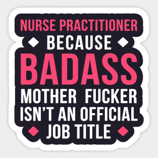 nurses practitioner Sticker